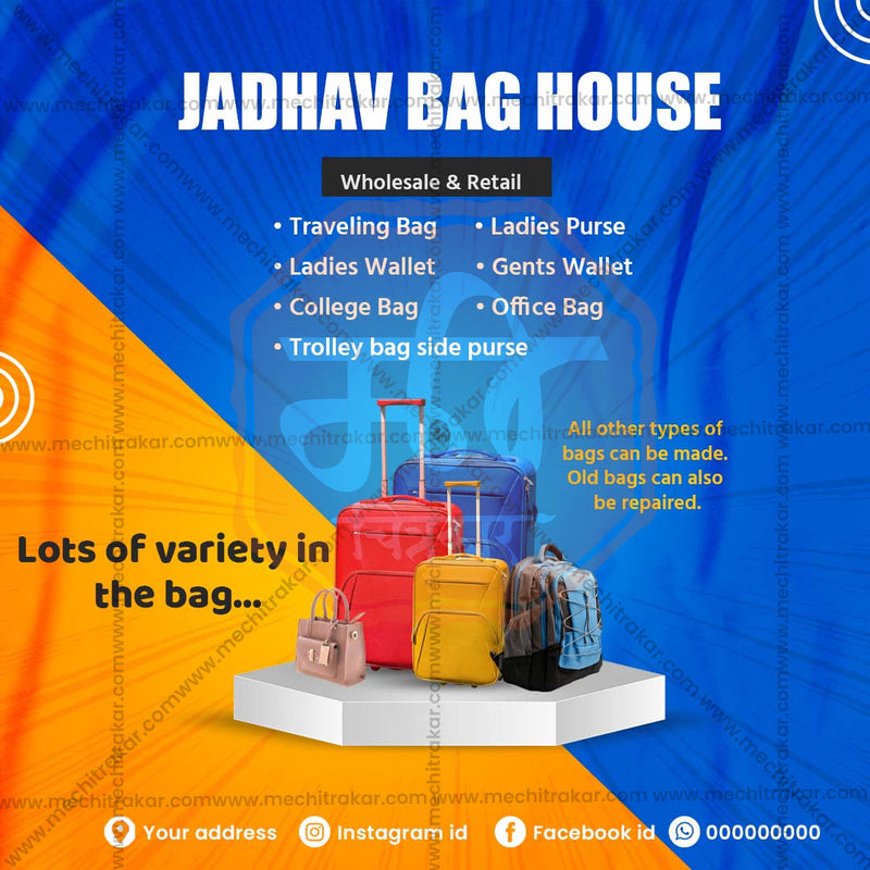 Load image into Gallery viewer, Professional Bag Advertisement Design by Me Chitrakar - PSD Format
