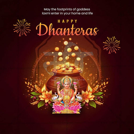 Stunning Dhanteres Festival Banner in Marathi, Hindi, and English - Editable PSD and JPG by Me Chitrakar