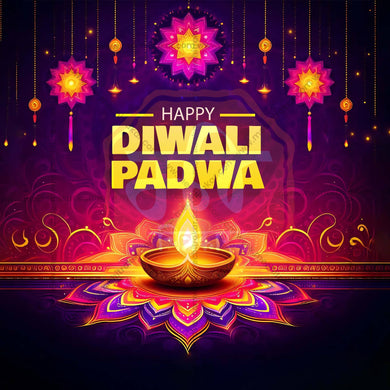 Stunning Diwali Padwa editable Banner in Marathi, Hindi, and English - Editable PSD and JPG by Me Chitrakar