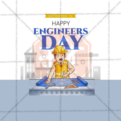 High-Quality Engineer's Day Festival Social Media Post in Marathi, Hindi, and English - PSD and JPG by Me Chitrakar