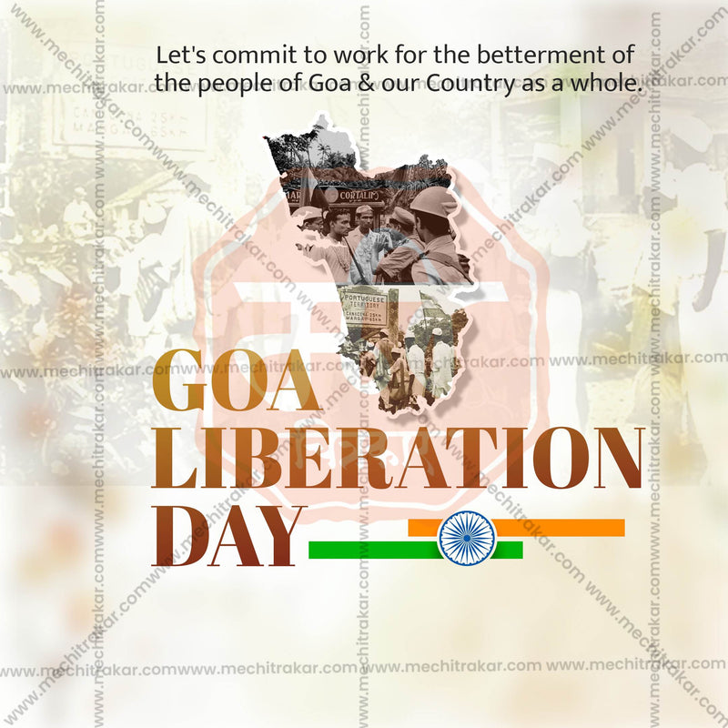 Load image into Gallery viewer, Professional Goa Liberation Day Template Design in Marathi, Hindi, and English - High-Quality Editable PSD and JPG by Me Chitrakar
