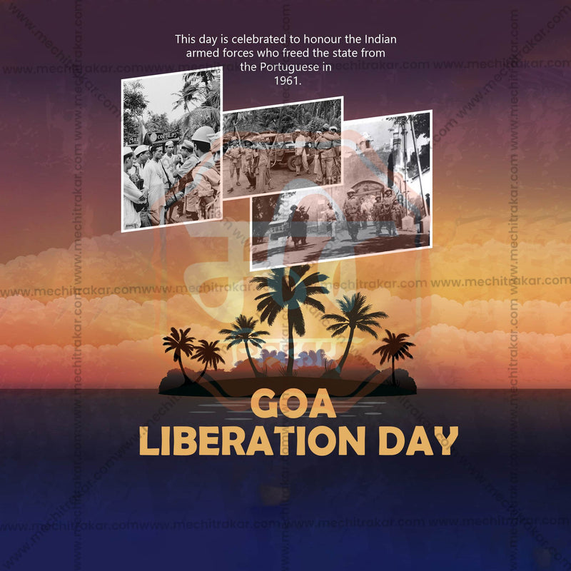 Load image into Gallery viewer, Stunning Goa Liberation Day editable Banner in Marathi, Hindi, and English - Editable PSD and JPG by Me Chitrakar
