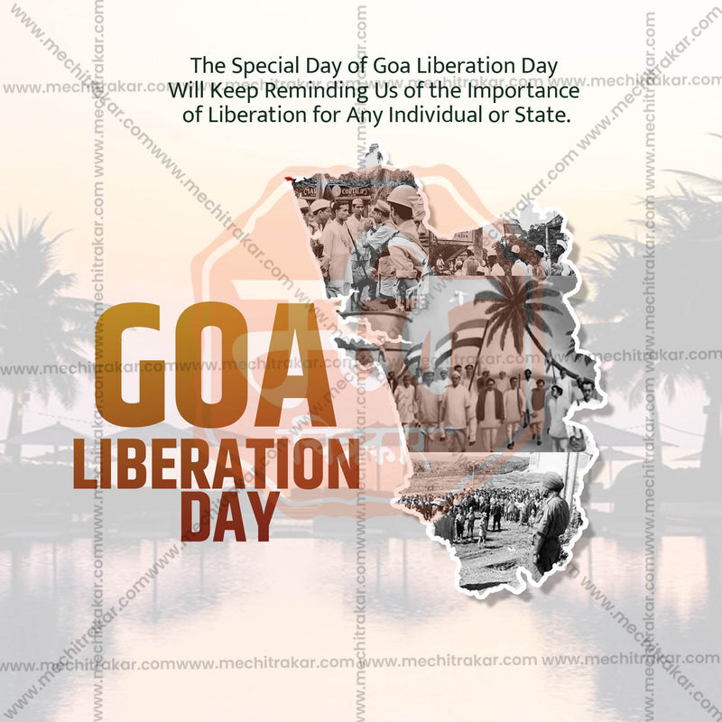 Load image into Gallery viewer, Elegant Goa Liberation Day Flyer Design in Marathi, Hindi, and English - High-Quality PSD and JPG by Me Chitrakar
