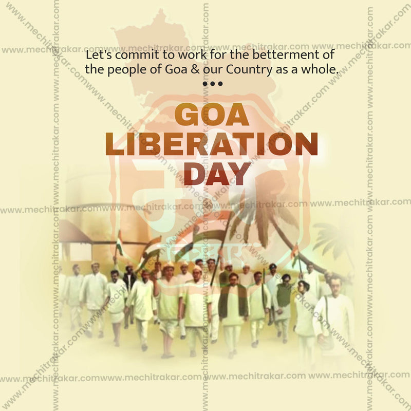 Load image into Gallery viewer, Attractive Goa Liberation Day editable Banner in Marathi, Hindi, and English - PSD and JPG by Me Chitrakar
