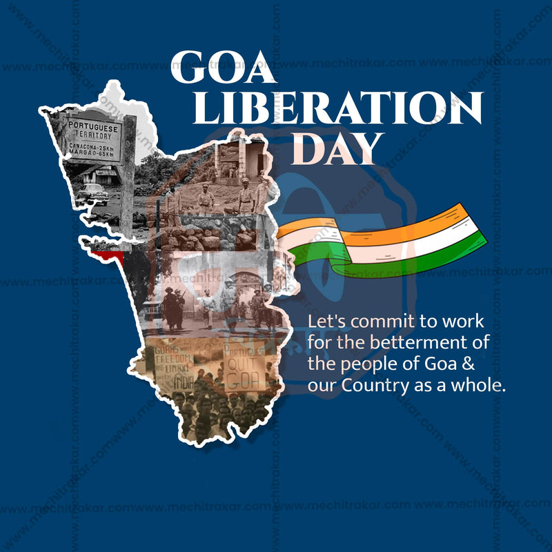 Load image into Gallery viewer, High-Quality Goa Liberation Day editable Flyer in Marathi, Hindi, and English - Editable PSD and JPG by Me Chitrakar
