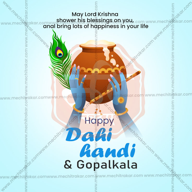 Load image into Gallery viewer, Stunning Gopalakala Festival Banner in Marathi, Hindi, and English - Editable PSD and JPG by Me Chitrakar
