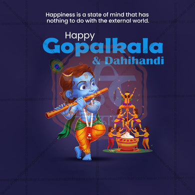 Premium Gopalakala Festival Invitation in Marathi, Hindi, and English - Editable PSD and JPG by Me Chitrakar