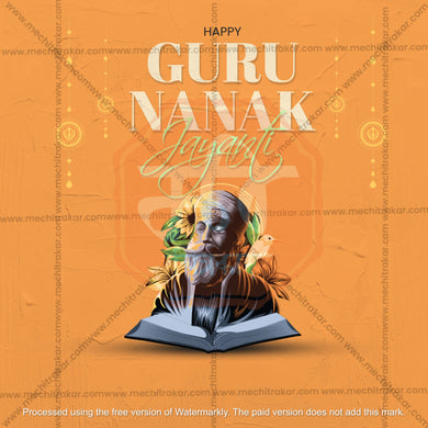 Guru Nanak Jayanti Social Media Template | English PSD & JPG | Me Chitrakar 1024-6