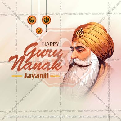 Guru Nanak Jayanti Social Media Template | English PSD & JPG | Me Chitrakar 1024-8