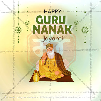 Guru Nanak Jayanti Social Media Template | English PSD & JPG | Me Chitrakar 1024-9