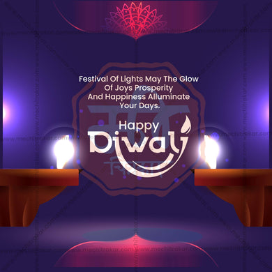 Diwali Social Media Template | English PSD & JPG | Me Chitrakar 1024-4