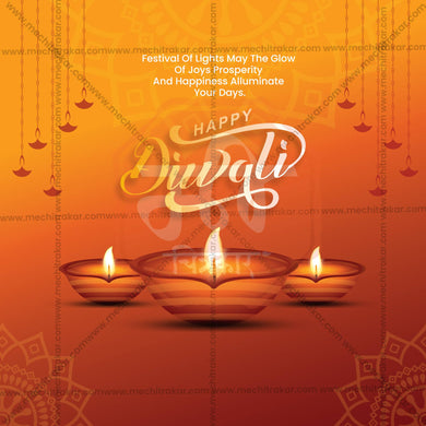 Diwali Social Media Template | English PSD & JPG | Me Chitrakar 1024-8