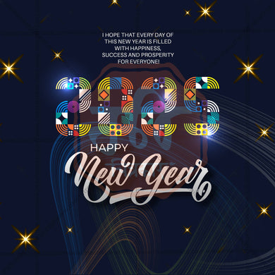 Professional Happy New Year 2025 Template Design for Social Media in Marathi, Hindi, and English - PSD and JPG by Me Chitrakar