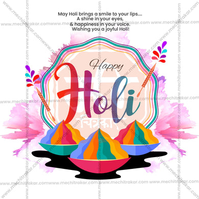 Holi Social Media Template | English PSD | Me Chitrakar 0325-5