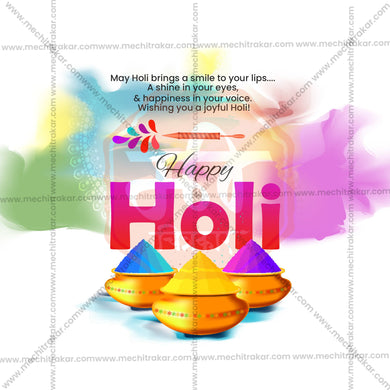 Holi Social Media Template | English PSD | Me Chitrakar 0325-7