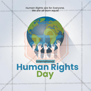 Creative Human Rights Day  Marathi  editable Poster in Marathi, Hindi, and English - Editable PSD and JPG by Me Chitrakar