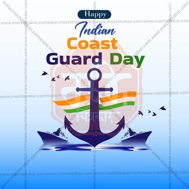 Professional Indian Coast Guard Day Templates Template Design for Social Media in Marathi, Hindi, and English - PSD and JPG by Me Chitrakar