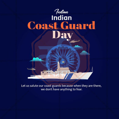 High-Quality Indian Coast Guard Day Templates editable Flyer in Marathi, Hindi, and English - Editable PSD and JPG by Me Chitrakar