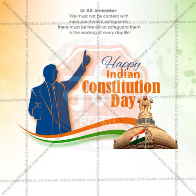 Professional Constitution Day , National Law Day Template Design in Marathi, Hindi, and English - High-Quality Editable PSD and JPG by Me Chitrakar