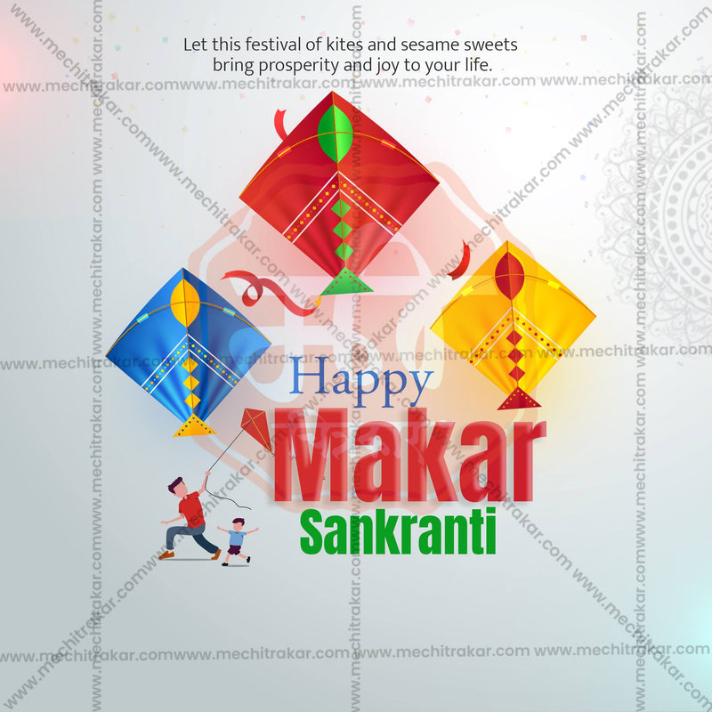 Load image into Gallery viewer, Professional Makar Sankranti Template Design in Marathi, Hindi, and English - High-Quality Editable PSD and JPG by Me Chitrakar
