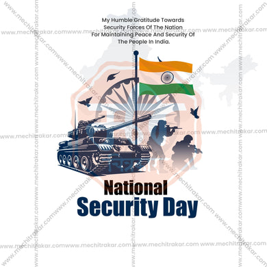 National Security Day Social Media Template | English PSD | Me Chitrakar 0325-5