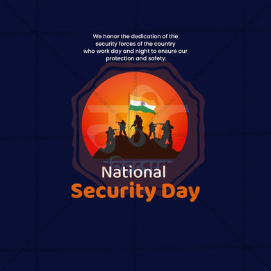 National Security Day Social Media Template | English PSD | Me Chitrakar 0325-9