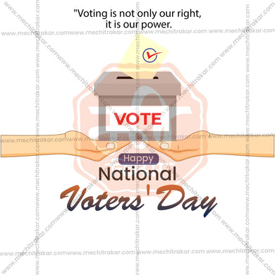 High-Quality National Voters' Day editable Flyer in Marathi, Hindi, and English - Editable PSD and JPG by Me Chitrakar