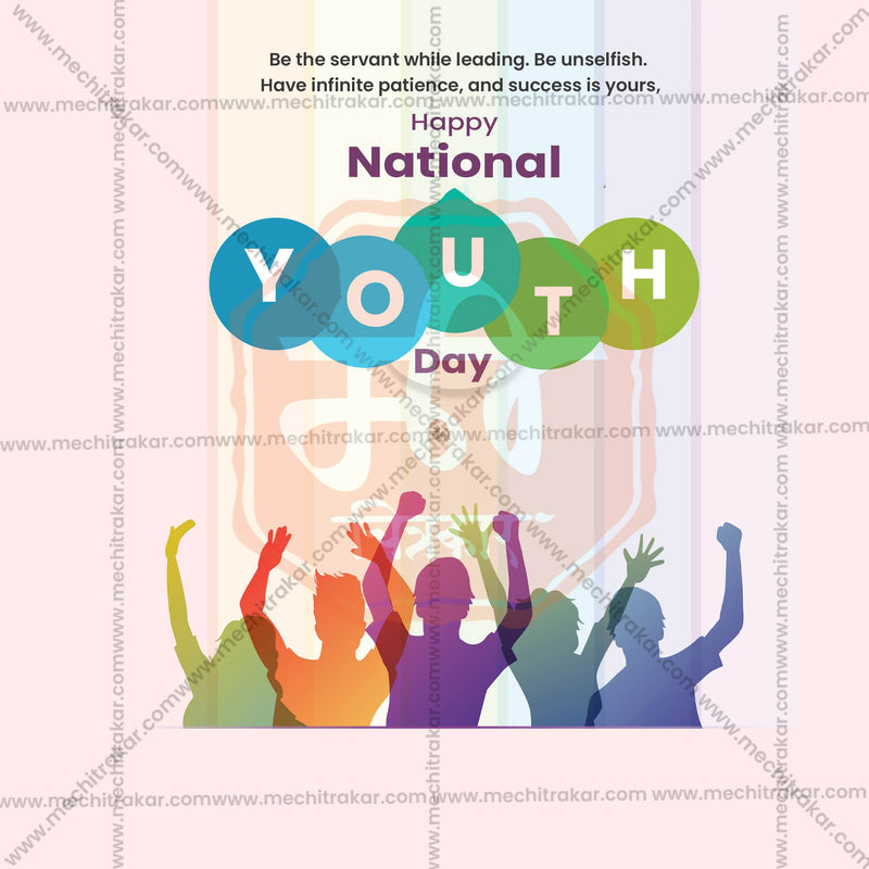 Load image into Gallery viewer, Professional National Youth Day Template Design in Marathi, Hindi, and English - High-Quality Editable PSD and JPG by Me Chitrakar
