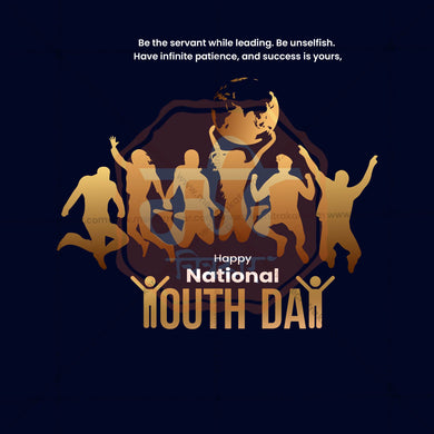 Elegant National Youth Day Flyer Design in Marathi, Hindi, and English - High-Quality PSD and JPG by Me Chitrakar