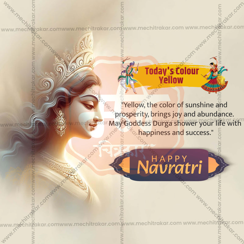 Load image into Gallery viewer, Navratri 9 Colors Social Media PSD &amp; JPG Bundle No:1 | (10 PSD &amp; 10 JPG): English Templates
