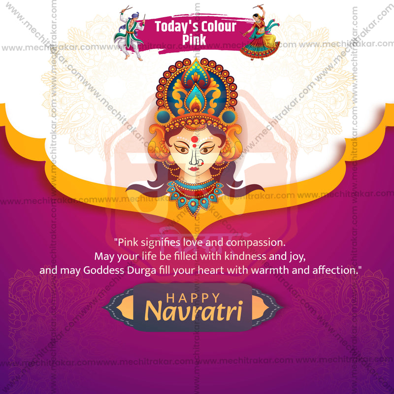 Load image into Gallery viewer, Navratri 9 Colors Social Media PSD &amp; JPG Bundle No:1 | (10 PSD &amp; 10 JPG): English Templates
