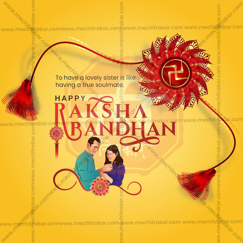 Load image into Gallery viewer, Professional Raksha Bandhan Template Design for Social Media in Marathi, Hindi, and English - PSD and JPG by Me Chitrakar
