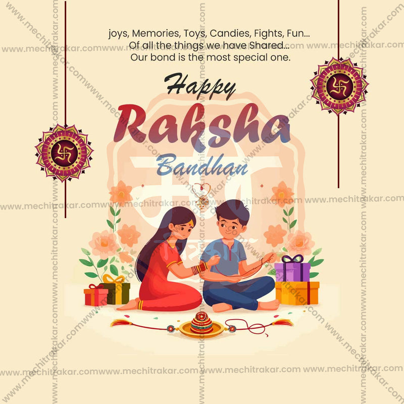 Load image into Gallery viewer, Stunning Raksha Bandhan Festival Banner in Marathi, Hindi, and English - Editable PSD and JPG by Me Chitrakar
