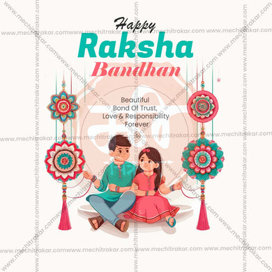 Elegant Raksha Bandhan Flyer Design in Marathi, Hindi, and English - High-Quality PSD and JPG by Me Chitrakar