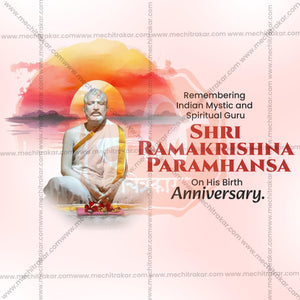 Shri Ramakrishna Paramahansa Jayanti Social Media Templates | 10 PSD Bundle No.1 (English) | Me Chitrakar-0225