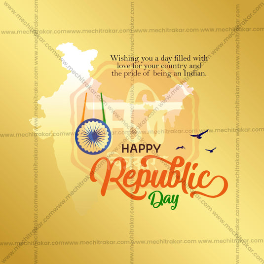 High-Quality Republic Day editable Flyer in Marathi, Hindi, and English - Editable PSD and JPG by Me Chitrakar