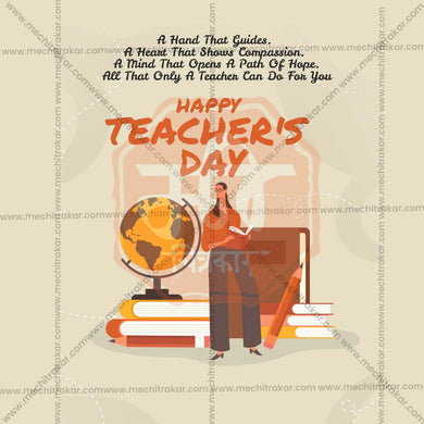 Stunning Teachers Day Festival Banner in Marathi, Hindi, and English - Editable PSD and JPG by Me Chitrakar