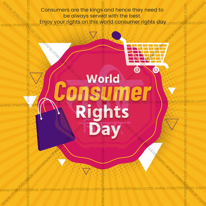 Load image into Gallery viewer, World Consumer Rights Day Social Media Templates | 10 PSD Bundle No.1 (English) | Me Chitrakar-0325
