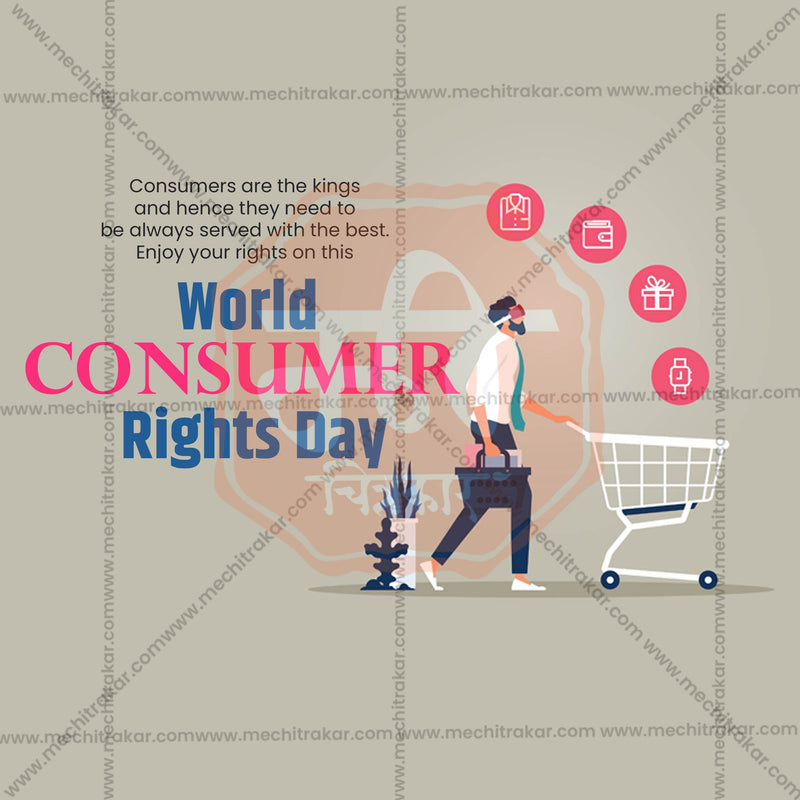 Load image into Gallery viewer, World Consumer Rights Day Social Media Templates | 10 PSD Bundle No.1 (English) | Me Chitrakar-0325
