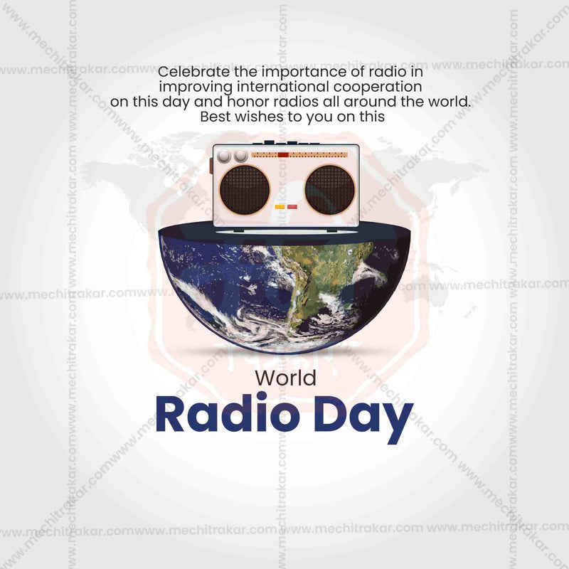 Load image into Gallery viewer, World Radio Day Social Media Template PSD &amp; JPG Bundle:1 | (10 PSD &amp; 10 JPG): English Templates
