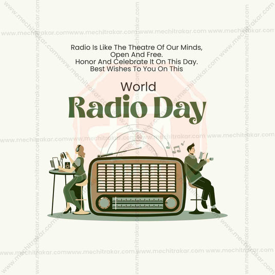 World Radio Day Social Media Template PSD & JPG Bundle:1 | (10 PSD & 10 JPG): English Templates