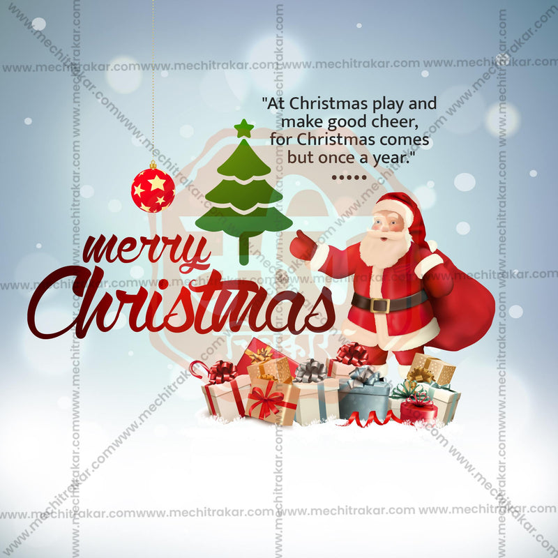 Load image into Gallery viewer, Professional Christmas Marathi  Template Design for Social Media in Marathi, Hindi, and English - PSD and JPG by Me Chitrakar
